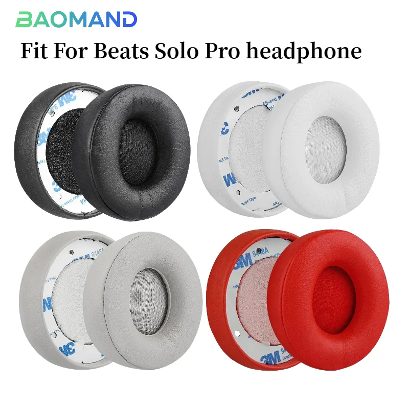 

Ear Pads For Beats Solo Pro Headphones Replacement Soft Foam Cushion Sponge Pad Leather Earmuffs