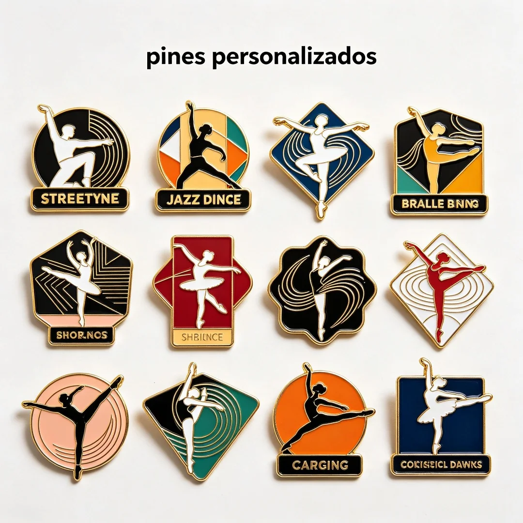 

Custom Enamel Lapel Pin | Ballet Hip Hop Skate Dancer Metal Badge, Custom Logo Dance Studio Souvenir Brooch Pin