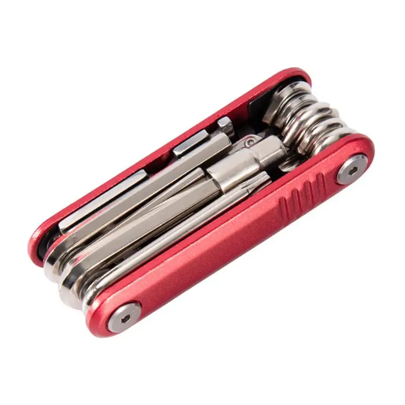 Bicycle Tool Kit 17 In 1 Bicycle Multi Tool Portable Bicycle Accessories Multi-Function Accessories Set With Hex Wrench For Road