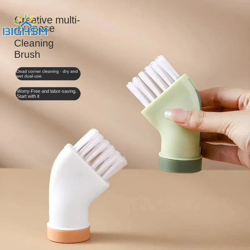 Creative Multi-purpose Cleaning Brush Can Be Connected Mineral Water Bottle Wet Dual-use Cleaning Brush Household Gap Brush