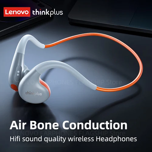 Imagen 2 del producto Original Lenovo X7 auriculares de conducción de aire inalámbricos Bluetooth 5,3 auriculares de conducción ósea auriculares deportivos micrófono con gancho para la oreja al aire libre