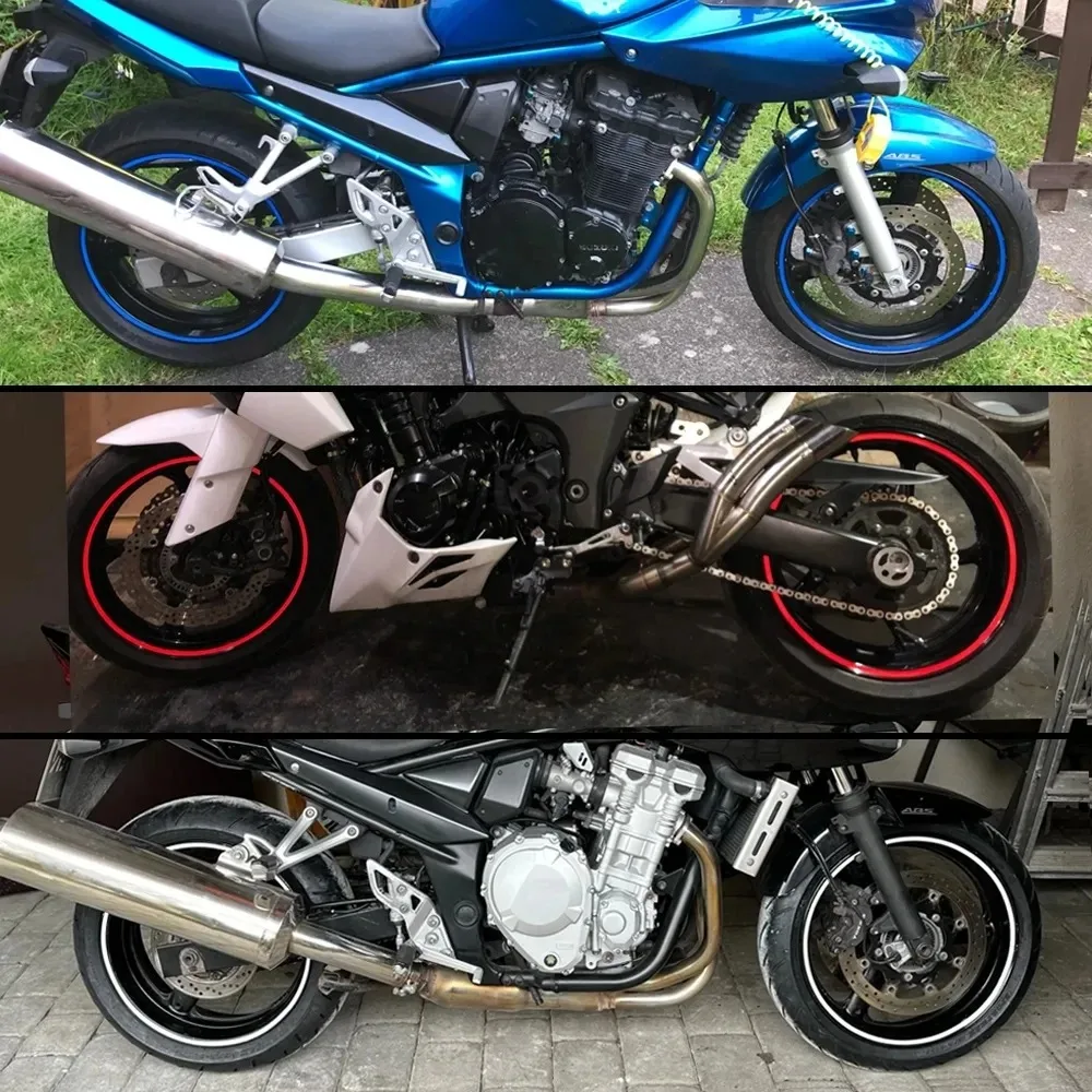 1set of 16pcs Wheel Sticker PVC Motorcycle 18-inch Wheel Rim Stickers Modified Wheel Stickers Tire Reflective Stickers