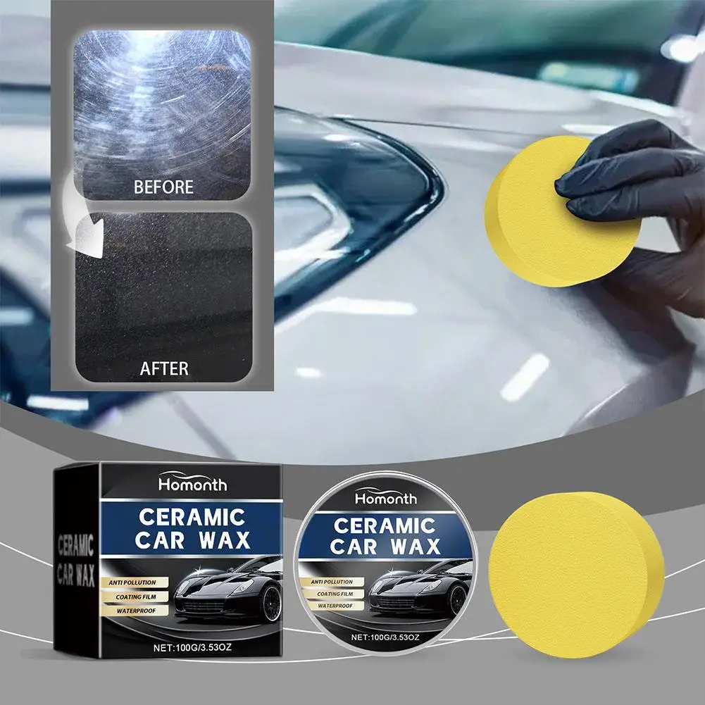 

100 г паста для удаления автомобильных царапин-набор для быстрого фиксации и восстановления, восковое покрытие с глянцевой отделкой для восстановления поверхности краски