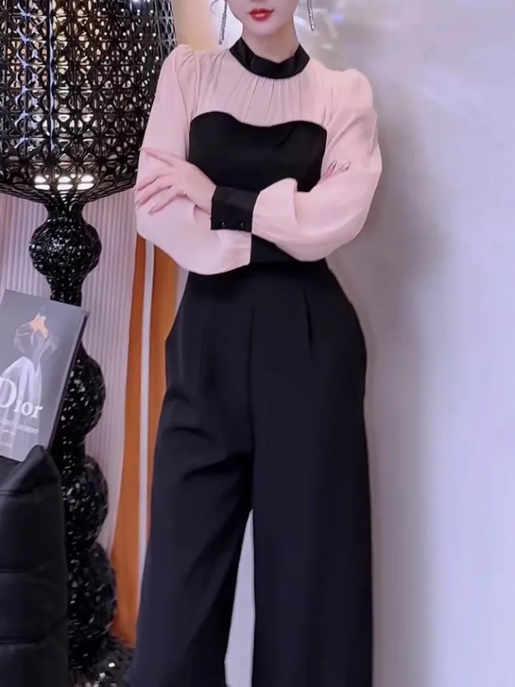 

Утягивающий комплект комбинезона Godd Sle, женские весенние модные прямые брюки с высокой талией, комбинезон, широкие брюки для поездок на работу