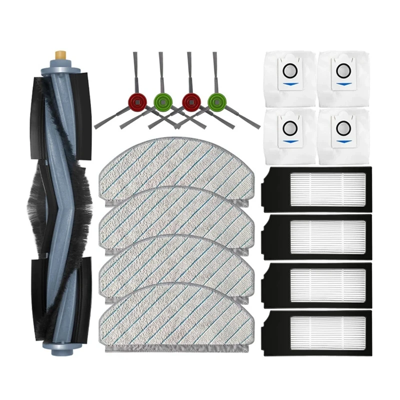 

For Ecovacs X1 Plus / T10 Plus Robot Vacuum Replacement Accessories Main Side Brush Hepa Filter Dust Bag Mop Rag Cloth
