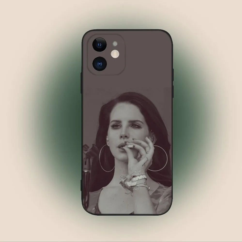 L-Lana Del Rey Lust For Life Phone Case For iPhone 15,14,13,12,11,Plus,Pro Max,XS,X,XR,SE,Mini,8,7 Soft Silicone Black Cover