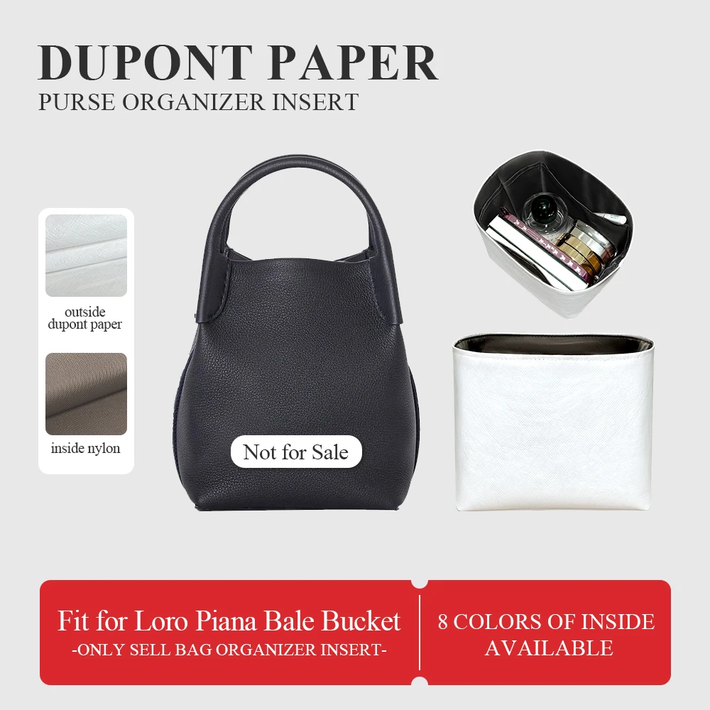 

Dupont Paper Purse Organizer Insert Fit for Loro Piana Bale Bucket Bag Inside Organizer Bag Lightweight Inner Liner Storage Bag