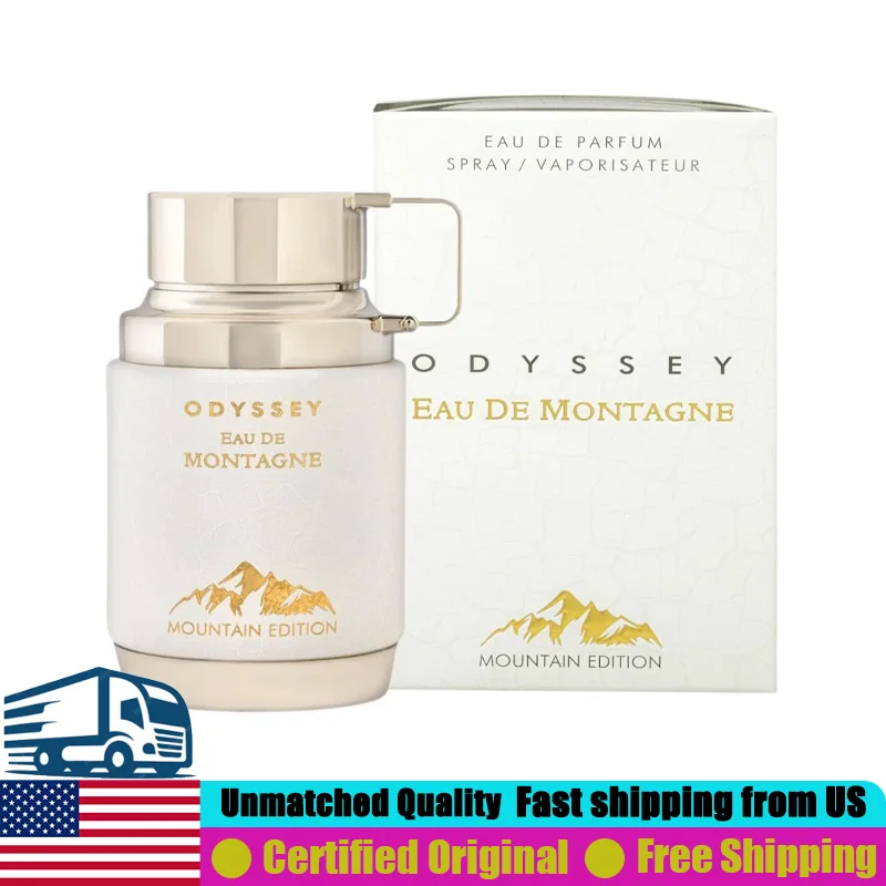 

Armaf Odyssey Eau de Montagne Eau de Parfum 3.4 Ounce Premium Arabian Perfumes Lasting Oriental Vanilla Unisex Pheromone Cologne