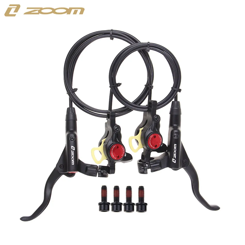 ZOOM HB875 MTB Bicycle Hydraulic Disc Brake Set 800/1400mm Left Rear/Right Front Mountain Bike Oil Pressure Disc Brake Set