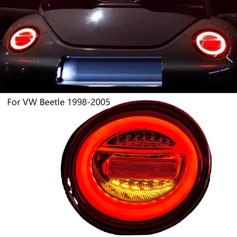 

Car Styling Taillights for VW Beetle LED Tail Light 1998-2005 Tail Lamp DRL Rear Turn Signal Automotive Accessories