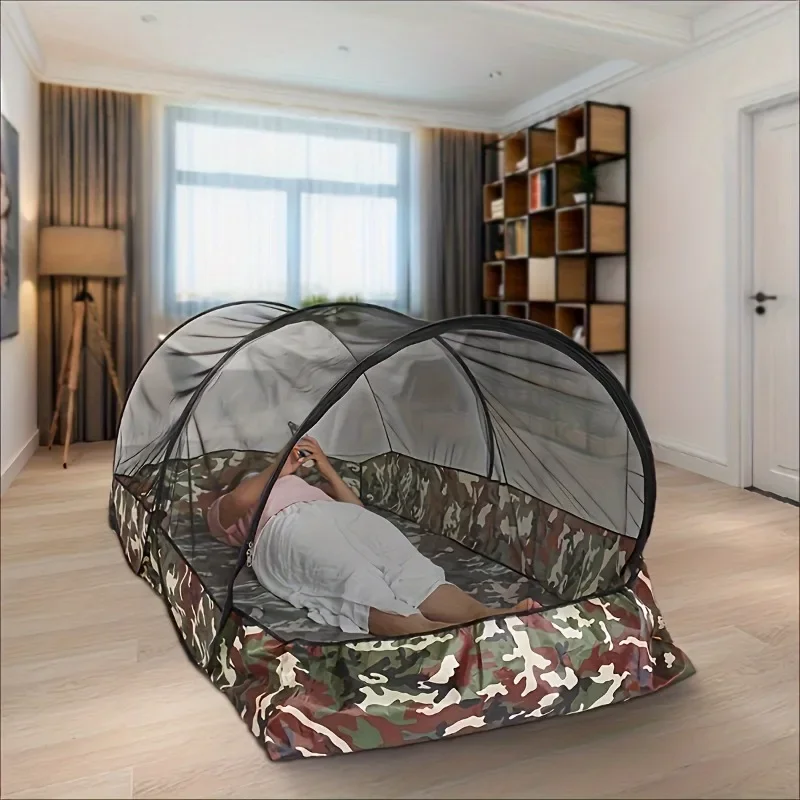 Outdoor Ultra Light Camo Climbing Portable Mosquito Fast Open Automatic Camping Family Free Installation of Small Tents