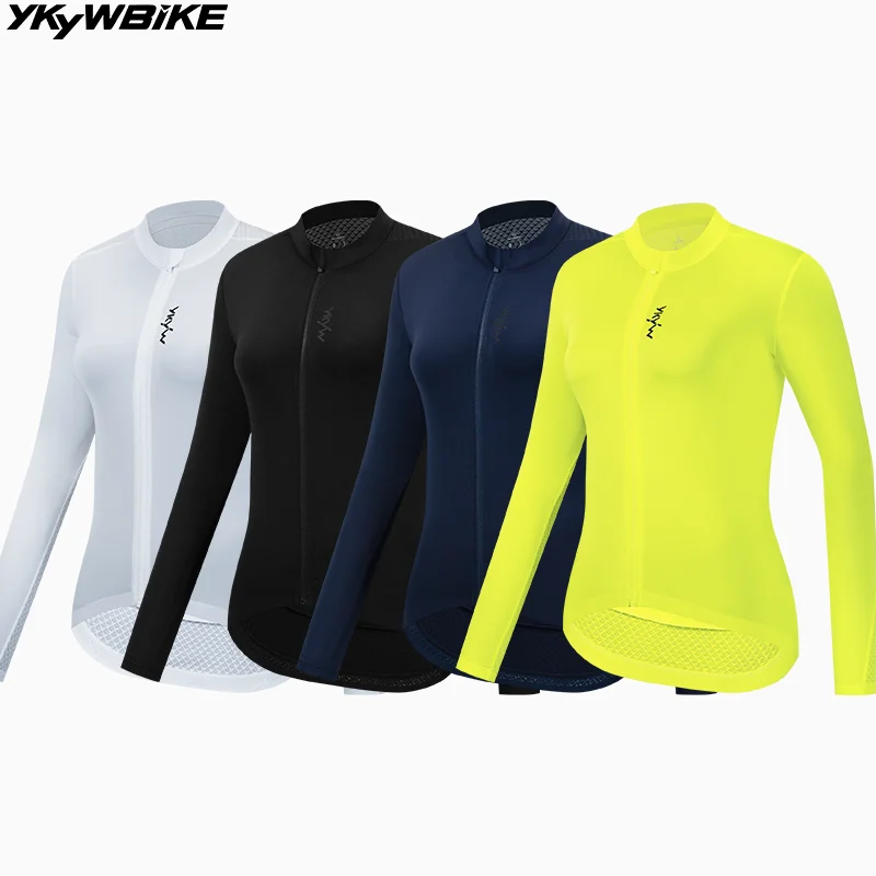 

Ykywbike 2024 Women's Cycling Long Sleeve Cycling Jersey Bicycle Clothing Breathable Top Road Bike Clothing Bike Jersey