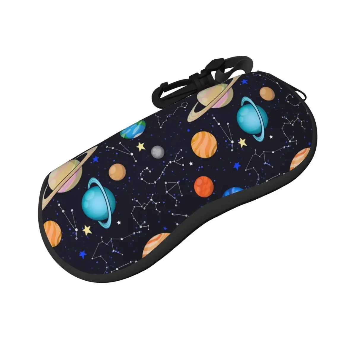 Glasses Case Soft Glasses Bag Solar System Space Planets Universe Portable Sunglasses Box Bag Eyeglasses Case