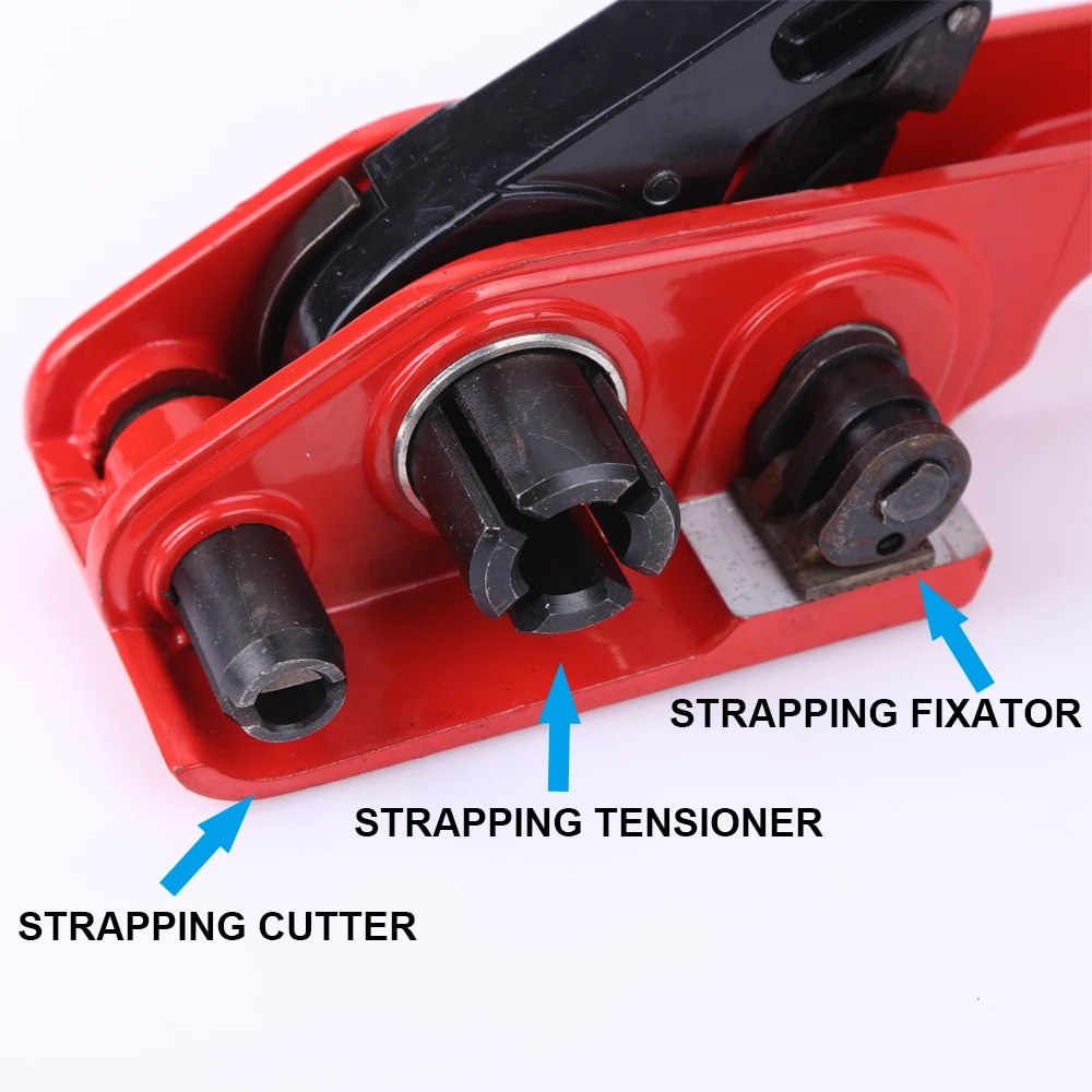 Packing Tensioner Manual Composite Cord Strip PET PP Plastic Strapping Sealer Tool Cutter 13~19mm Durable Hand Belt Tensioners