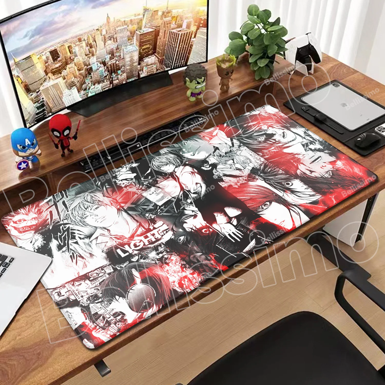 

Mousepad INS Tide Large Thickened Death Note Mouse Pad Oversized Gaming Keyboard Notebook Rubber Table Mat for PC Computer Table