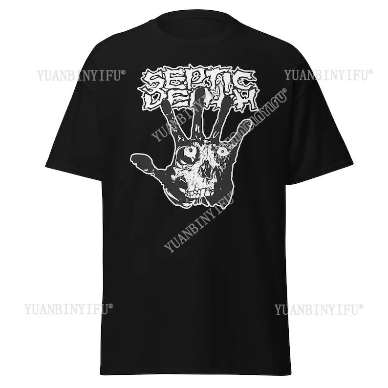 Septic Death T-shirt Vintage Hardcore Punk Band Merch Retro Punk Rock Clothing