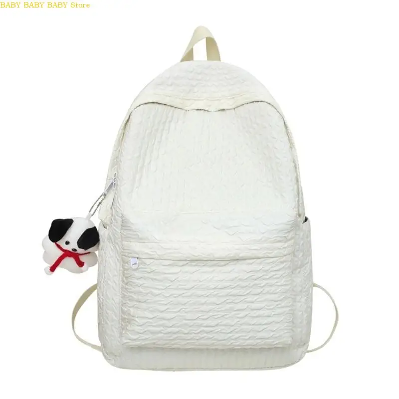 

Q81A School Backpack Laptop Travel Backpacks with Pendant Multi-Pockets Bookbag Casual Rucksack for Girl Boy Youth