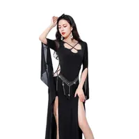 Saidi Competiton Robes Clothing Belly Dance Costume Dress Women New Folk Shaabi Baladi Training Dresses Oriental Performance
