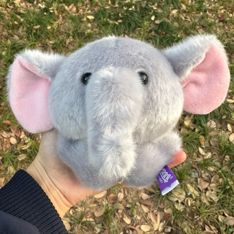 LLavero de peluche de dibujos animados, juguetes de peluche de atracción magnética desmontable, muñeco de peluche de elefante vívido, colgante para mochila, decoración del hogar