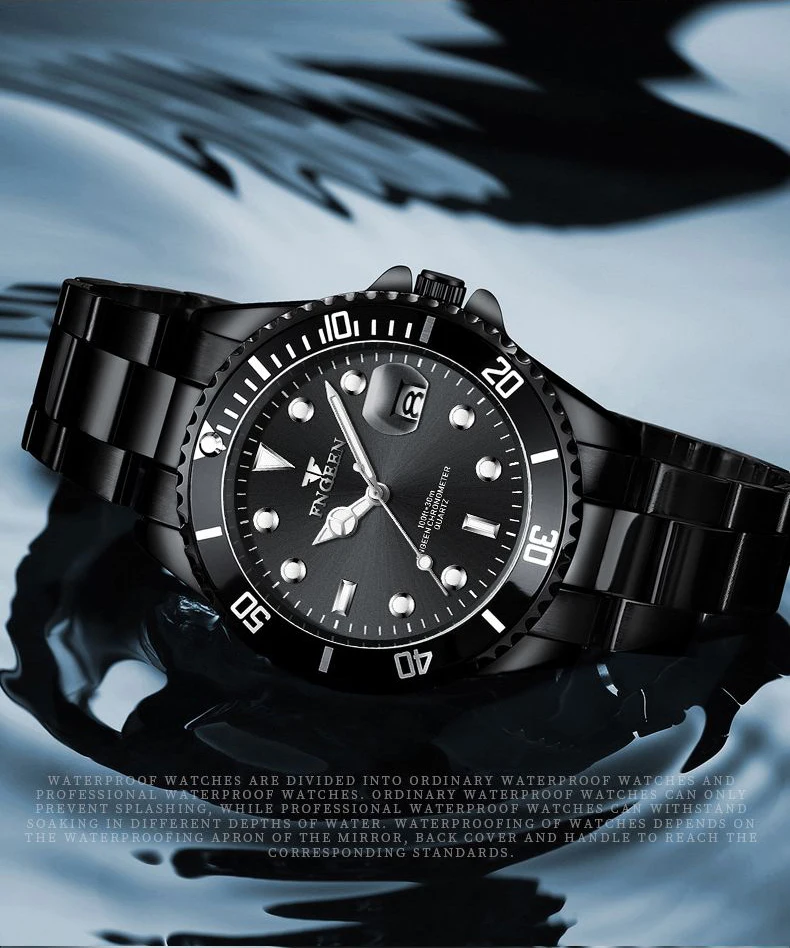 BINBOND Quartz Watches For Couples And Friends Orginal Design Auto Date Stainless Steel Durable Men's Watch Luxury Reloj