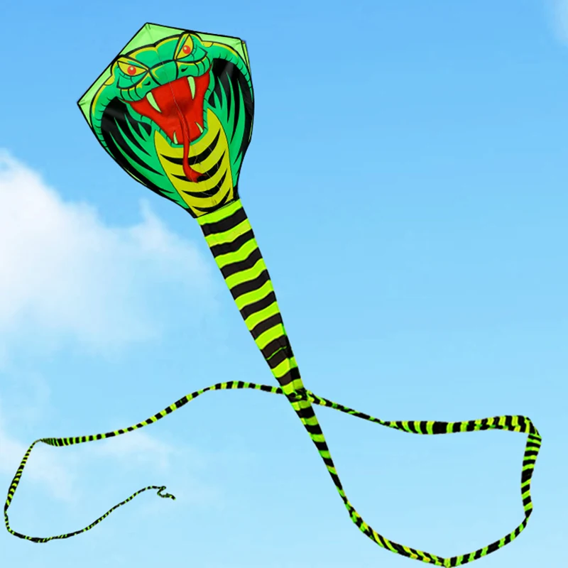 free shipping 5pcs/lot 15m snake kites flying toys for children string line weifang kite factory wholesale outdoor fun sports