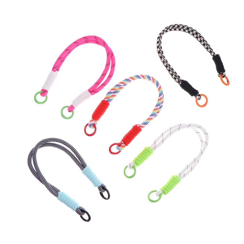Braided Phone Case Lanyard Keychain Rope Strap Water Bottle Anti-fall Lanyard Anti-lost Keyring Backpack Charm Decor Lanyard
