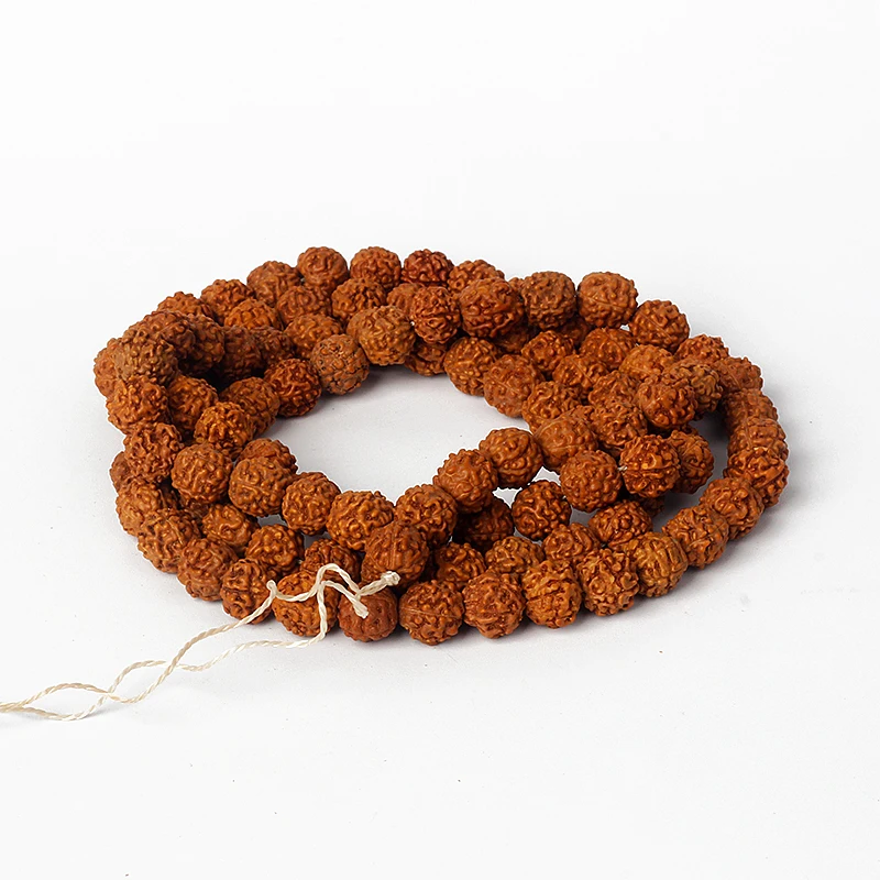 108 Mala Rudraksha Beads Meditation Jewelry Buddhist Prayer Yoga Bracelet 6-14mm for Inner Peace DIY Jewelry Making Accessories view 3