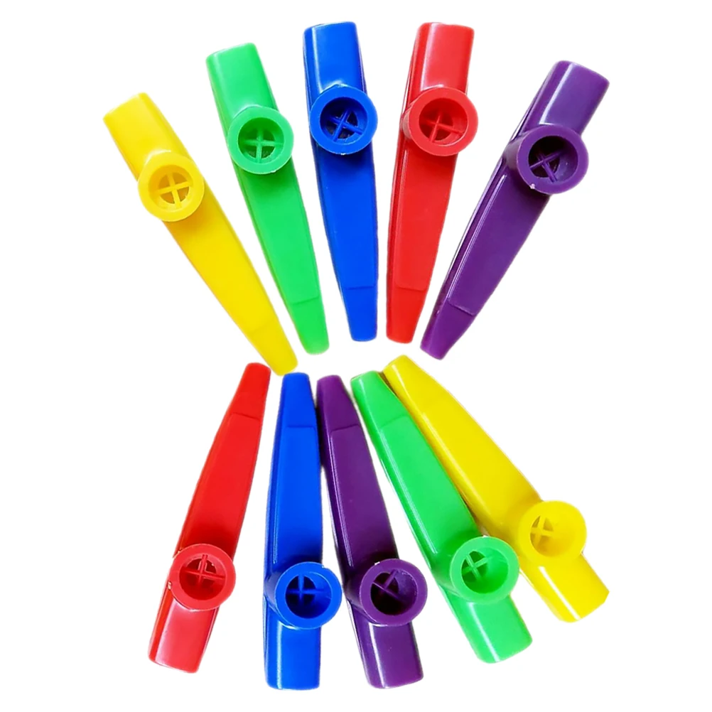 

1 set Kazoo Children Musical Instruments Plastic Kids Toys Small Bulk Beginner Lightweight Portable Fun Creative Play Kazoos