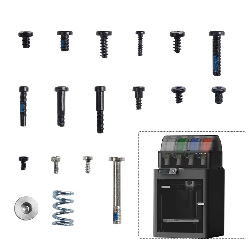 Hot Sale 1 Set Screws Kit For Bambu Lab X1 P1 AMS High Quality Replacesment Screws Kit For Bambu X1/P1/AMS 3D Printer Parts