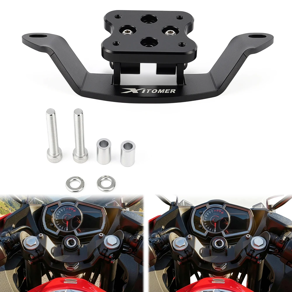 GPS Mount Motorcycle Navigation Bracket Phone Holder Support Adapter For Ninja 400 Ninja400 2018-2022 2023 2024 For Kawasaki