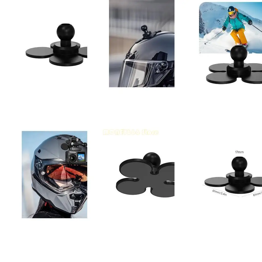 F62C 17mm Ball Head Base Bracket Release Quick Release สำหรับ Action Camera Motorcycle
