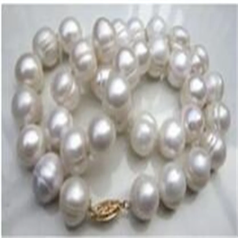 

22" HUGE AAA+ 9-10MM South Sea White Baroque Pearl Necklace