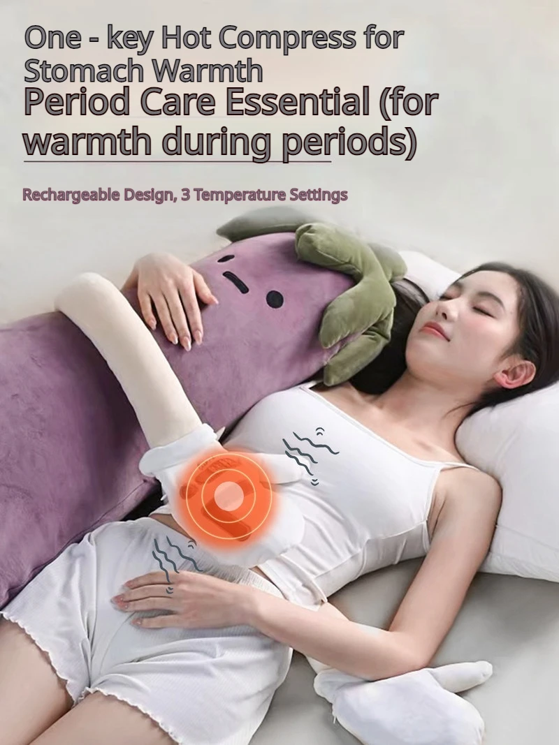 New Eggplant King Pillow Three Adjustable Temp Soothe Sleep Settings For Adults Sleep Aid Bed Use Gift