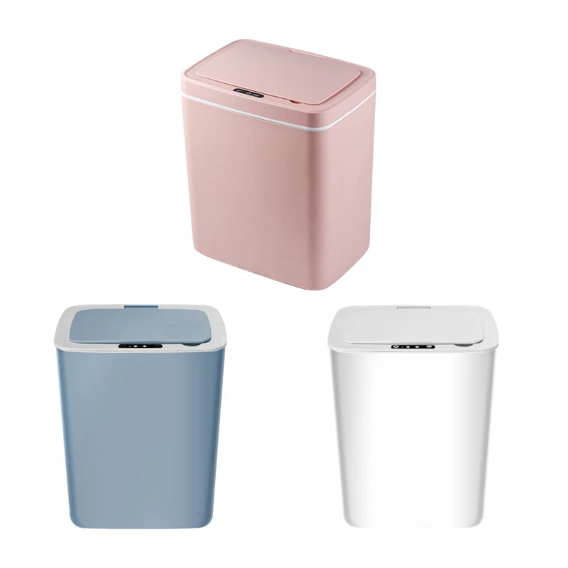 Trash Can Automatic Dustbin Electric Waste Bin Waterproof Wastebasket For Kitchen Bathroom Recycling Trash