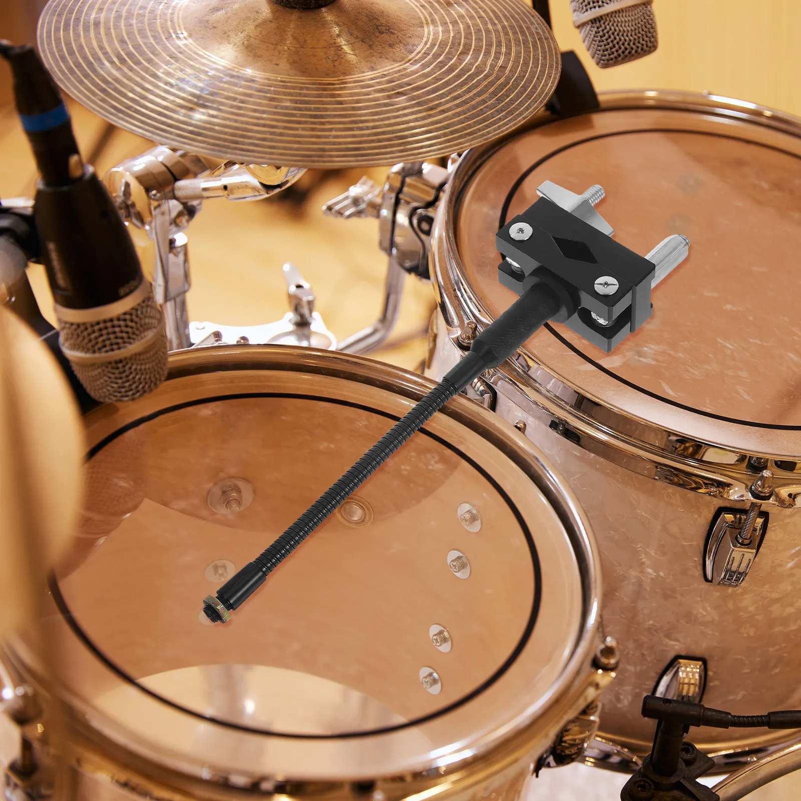 

Universal Drum Microphone Clamp Featuring Quick Assembly Structure Protective Coating and Precise Adjustment for Kick Snare