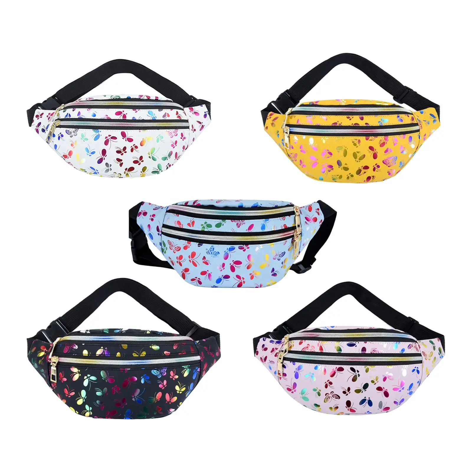 

Waist Pack with Adjustable Strap Fashionable Shoulder Bag Waterproof Waist Bag for Travel Biking Hiking