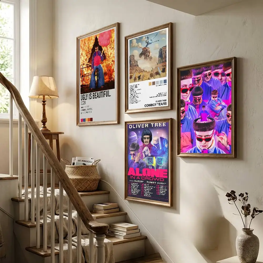 Singer O-Oliver Tree Ugly is Beautiful Poster Living Room Bedroom Bar Cafes Wall Home Decoration Gifts