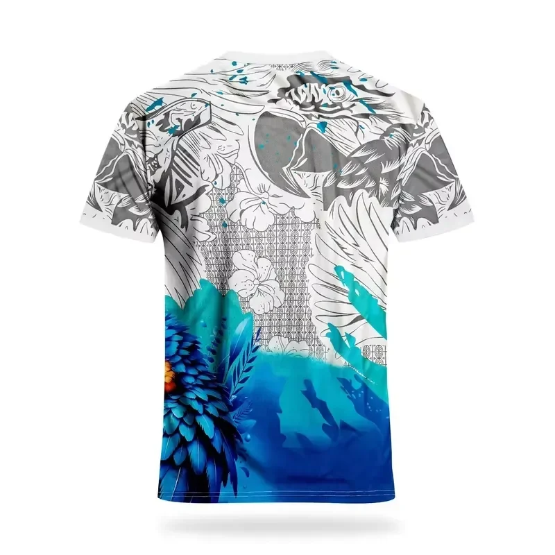 3D Digital Print 2026 Brazil Soccer Jersey Blue Macaw Parrot Graphic Football Shirt Brasil Nature Fan Edition Casual Sports