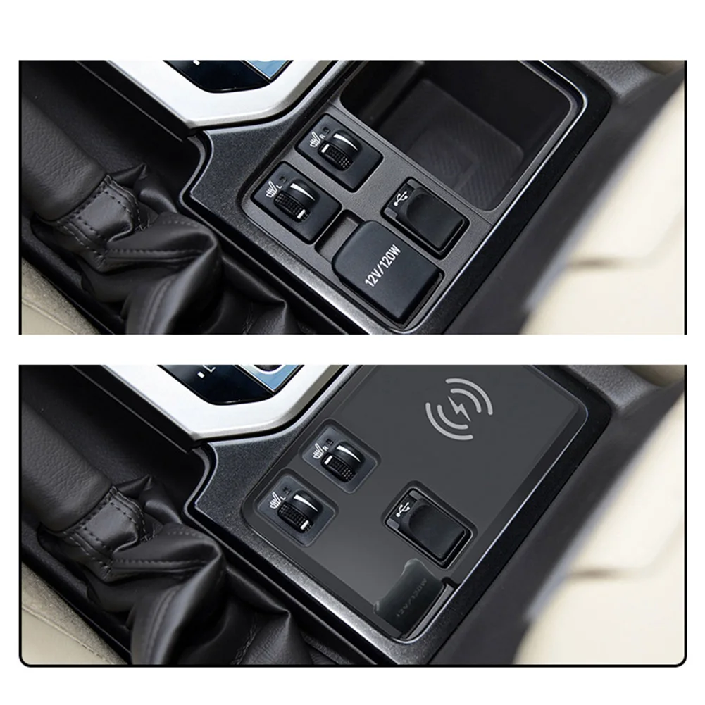 Wireless Mobile Charging Panel Adapter for Toyota for Land Cruiser Prado 2010 to 2017 Built-in Fuse 12V Safety Design