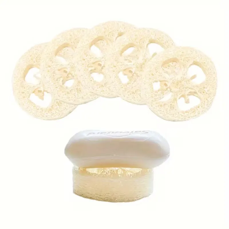 

100 шт./лот, ширина 6-8 см, натуральный ломтик люфы, ломтик Луффы, сделай сам, инструменты для мыла, очиститель, губка, скруббер, держатель для мыла