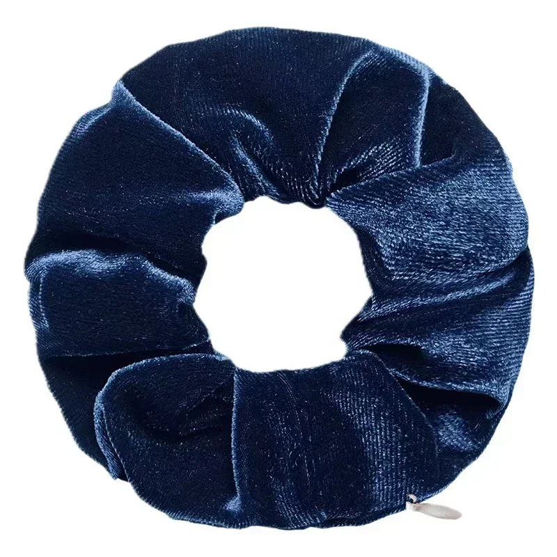 1PC Portable Hidden Safe Sight Secret Hair Tie Storage Case Hair Scrunchie With Zipper Hide Key Cash Jewelry Hair Accessories