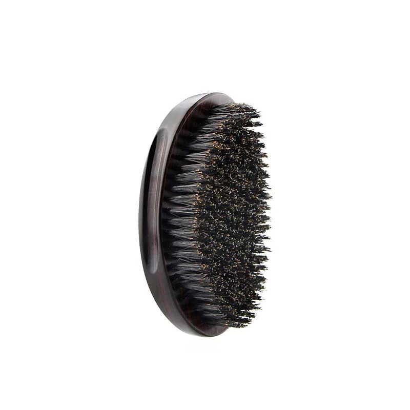 Männer Afro Pro Wave Brush Curve 360 Wave Brush Borsten und Nylon Bart-Styling-Bürste – Detail 7