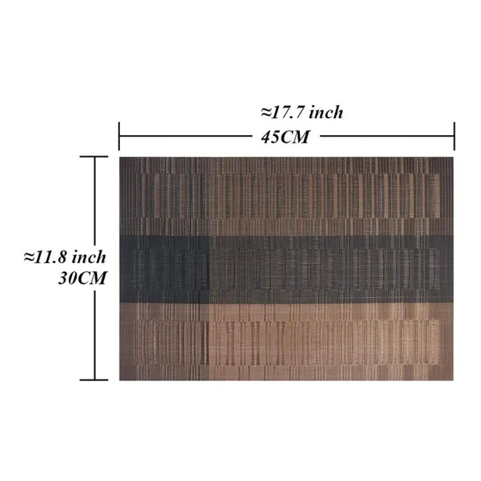 Kitchen Placemat Woven Rectangle Table Mat for Tables Restaurant Farmhouse