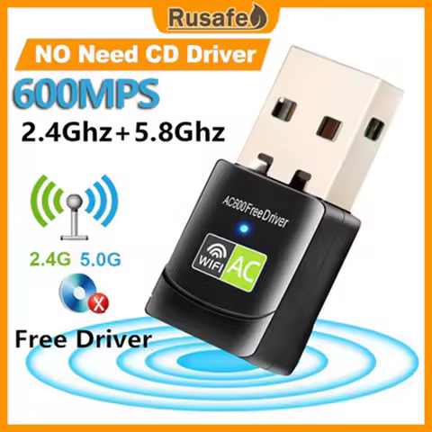 USB Wifi 동글 Bluetooth 무선 어댑터 PC WiFi 수신기 드라이브 컴퓨터 무료 네트워크 카드