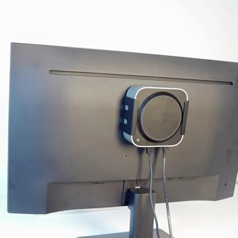 A13E-2Pcs Unter Schreibtisch Ständer Für Mac Mini M4 Pro Desktop-Computer Metall Halterung Hinter Für Mac Mini M4 Pro PC