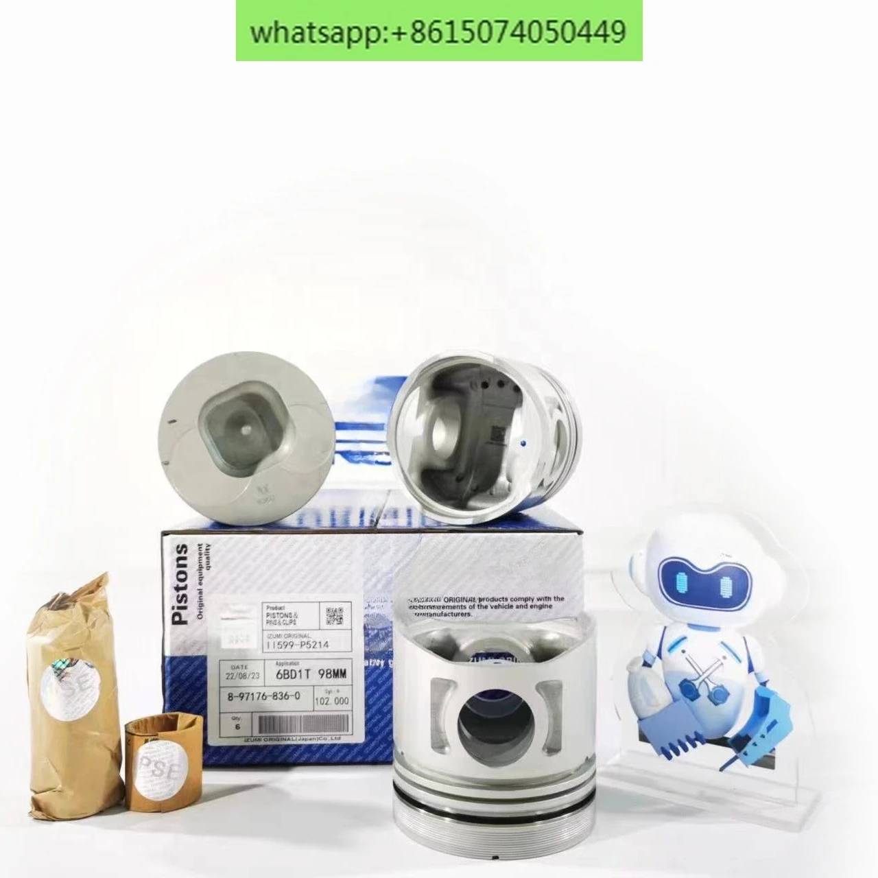 

6BD1 Детали двигателя Полный комплект для реконструкции 6BD1T Комплект гильзы цилиндра Поршневой комплект цилиндра 7770 Двигатель 8360 7750