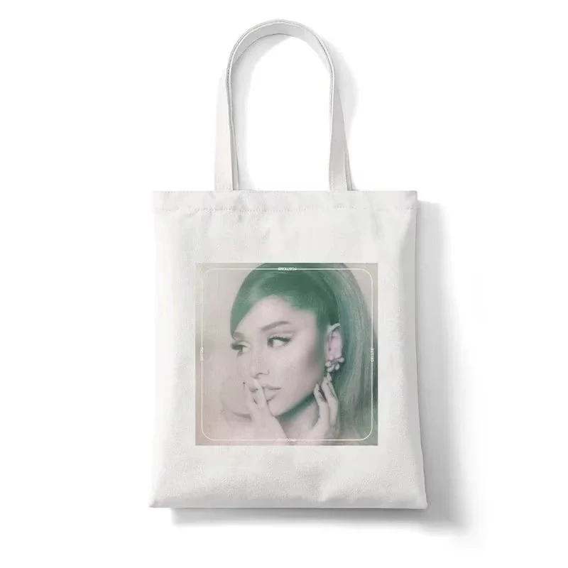 Ariana Grande Thank U Borsa per la spesa alla moda stampata carina Borse a tracolla Borse di grande capacità Studenti Ragazze Borse casual