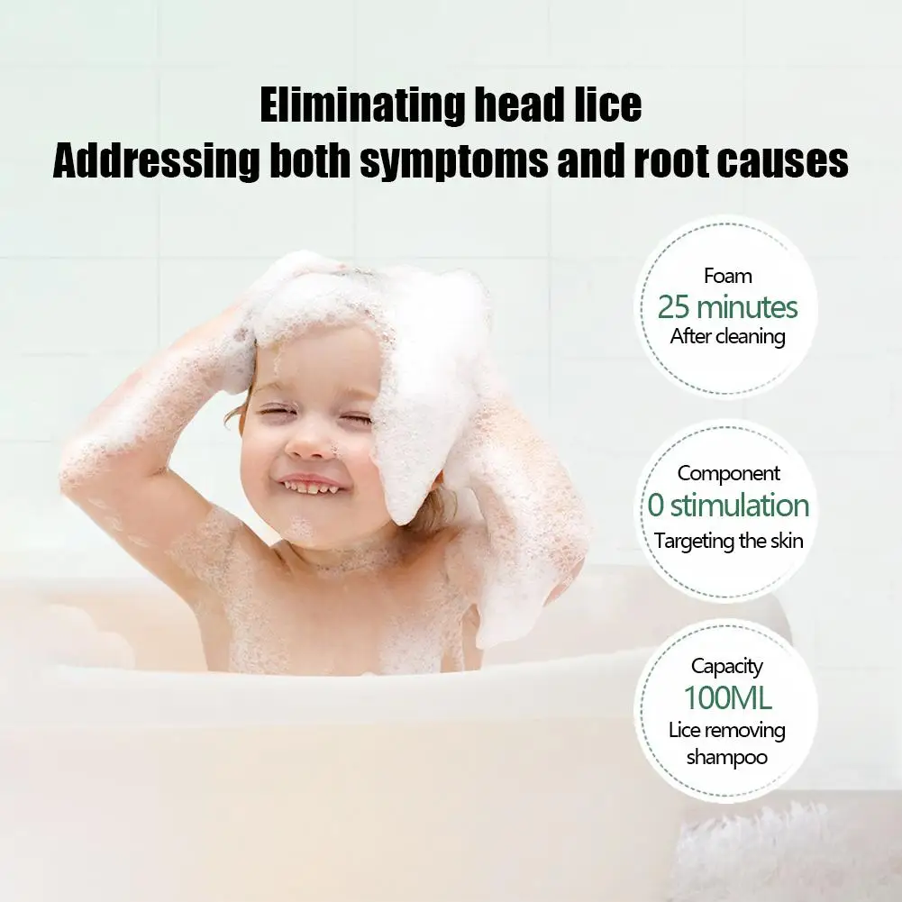 Lice Shampoo For Children's Head Lice Removal Shampoo Water Lice Stand Pure For Pubic Lice Removal Shampoo R5L3