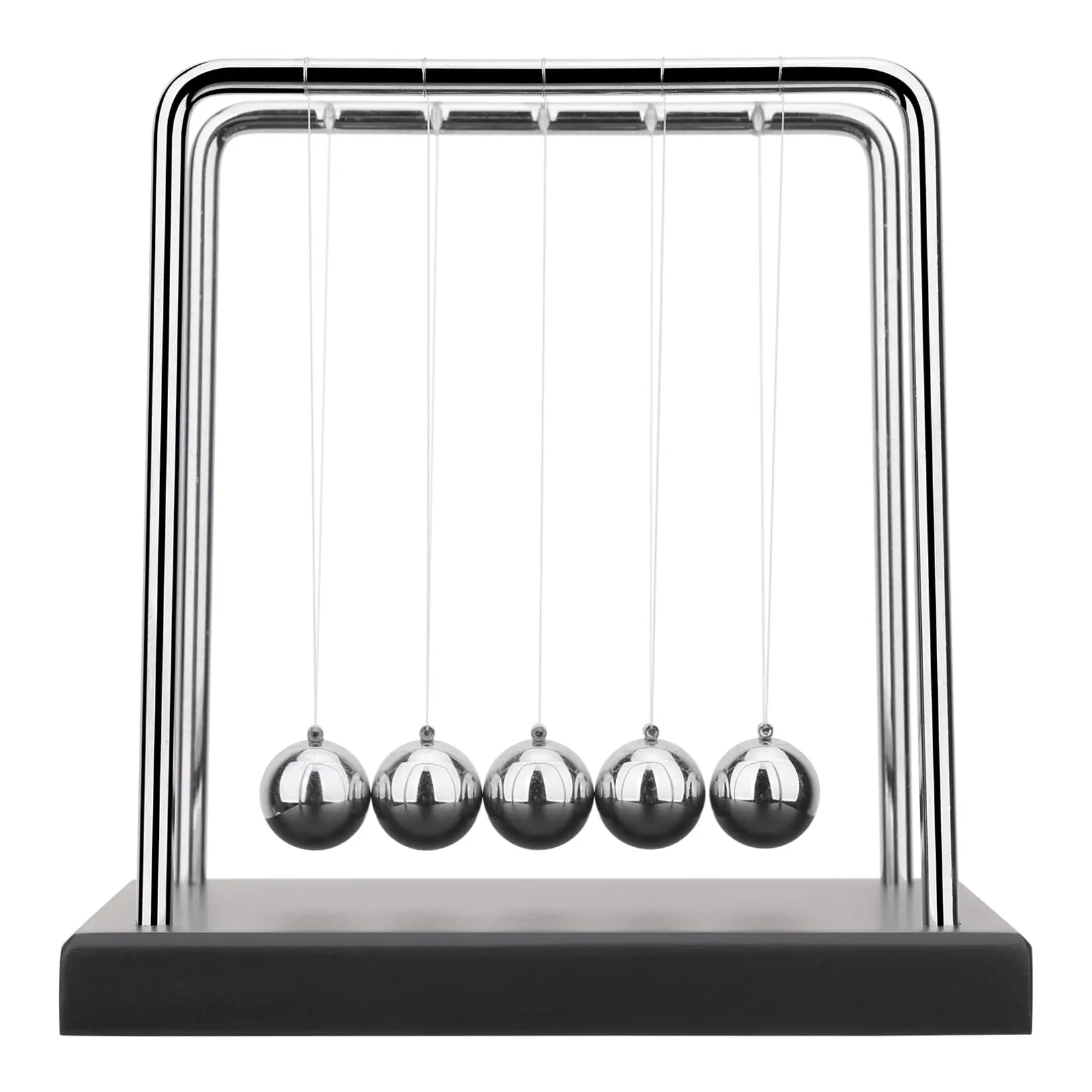 1 PC Newton Cradle Balance Steel Balls Perpetual Motion Collision Ball School Teaching, Physics Science Pendulum Home Decoration view 2