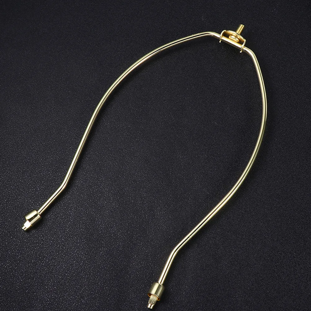 

2Pcs 11 Inch Lamp Shade Harp Holder Alloy Plated Horn Frame for Crystal Lamp Table Floor Light Fixture Accessories